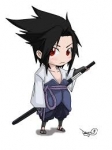 il mio disegno di sasuke uchiha chibi 